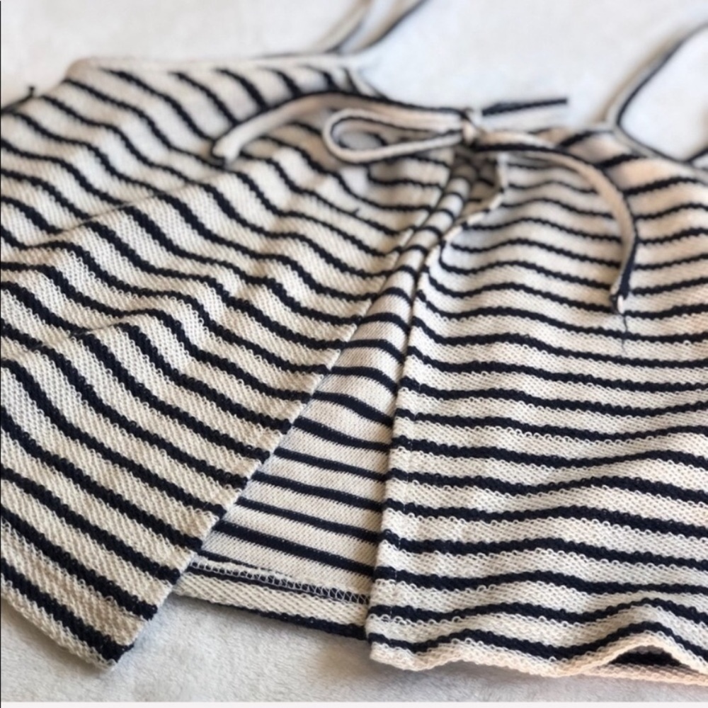 BB Dakota Striped French Terry Open Back Tank Top - Picture 7 of 8